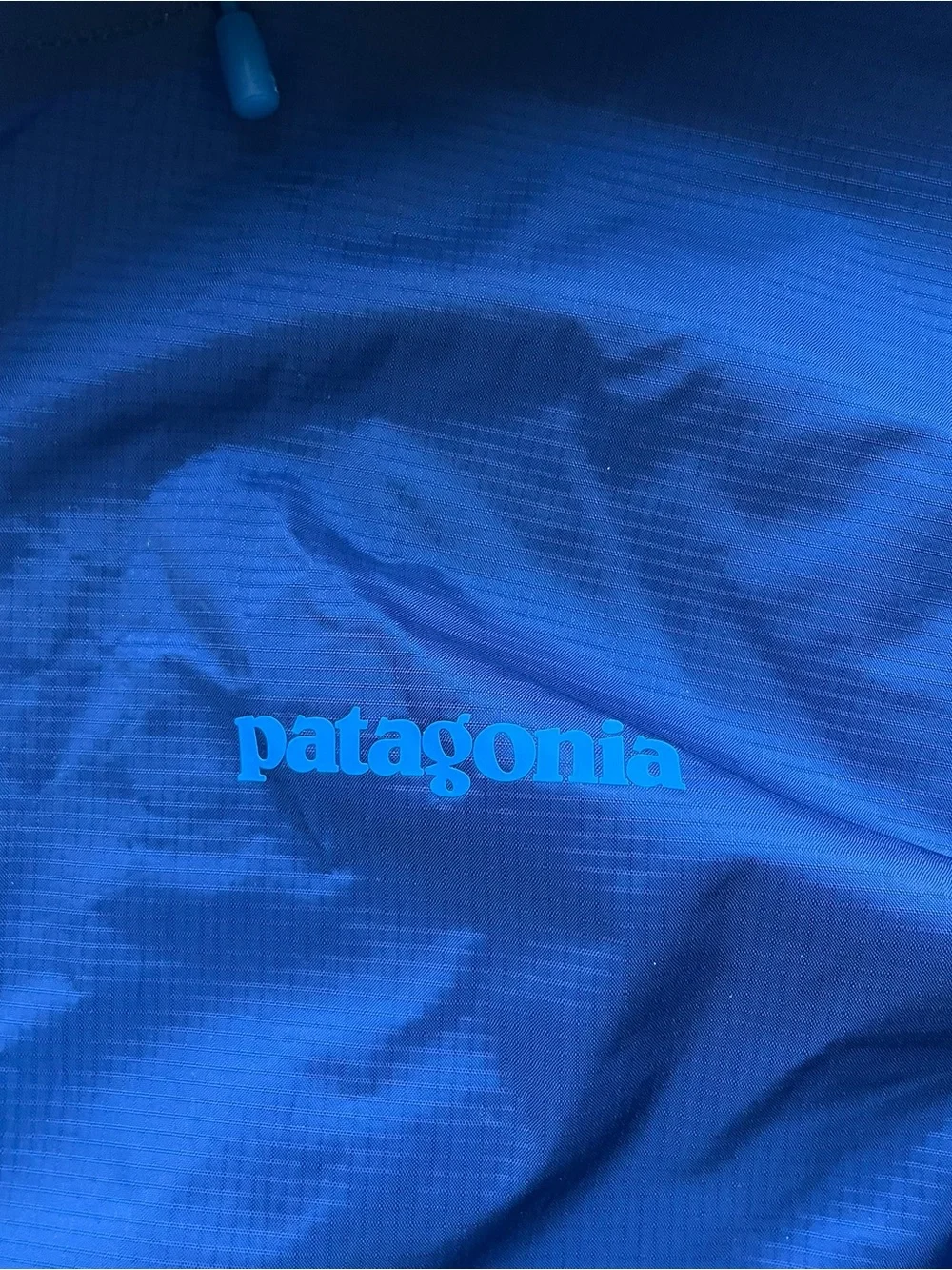 Patagonia torrentshell H2nO blue hooded rain jacket coat outdoor large *read